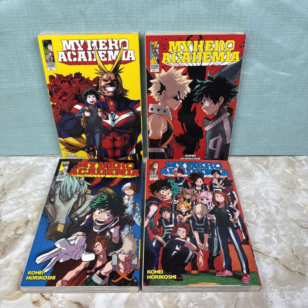 My Hero Academia Vol 1-4 Collection 4 Book Set Paperback Manga Kohei Horikoshi